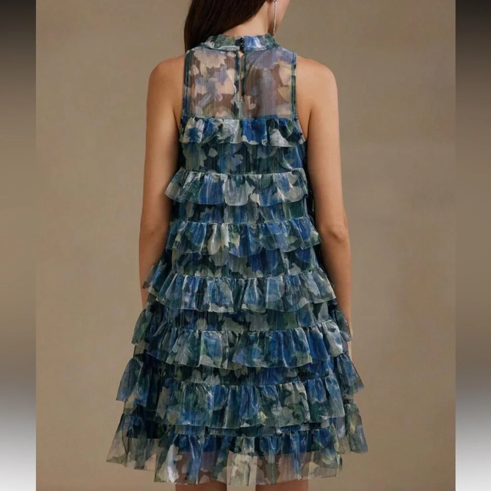 SHEIN Multicolor Ruffled Mini Dress - Picture 2 of 2